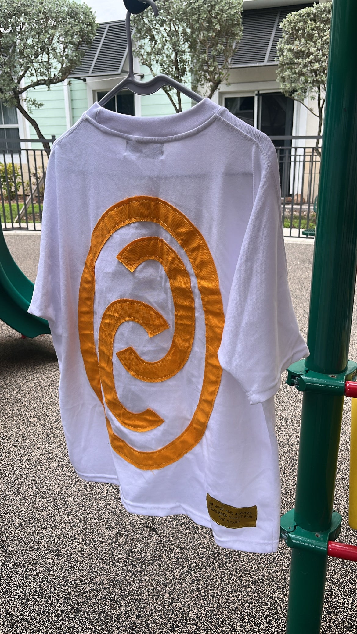 Yellow Star White Tee