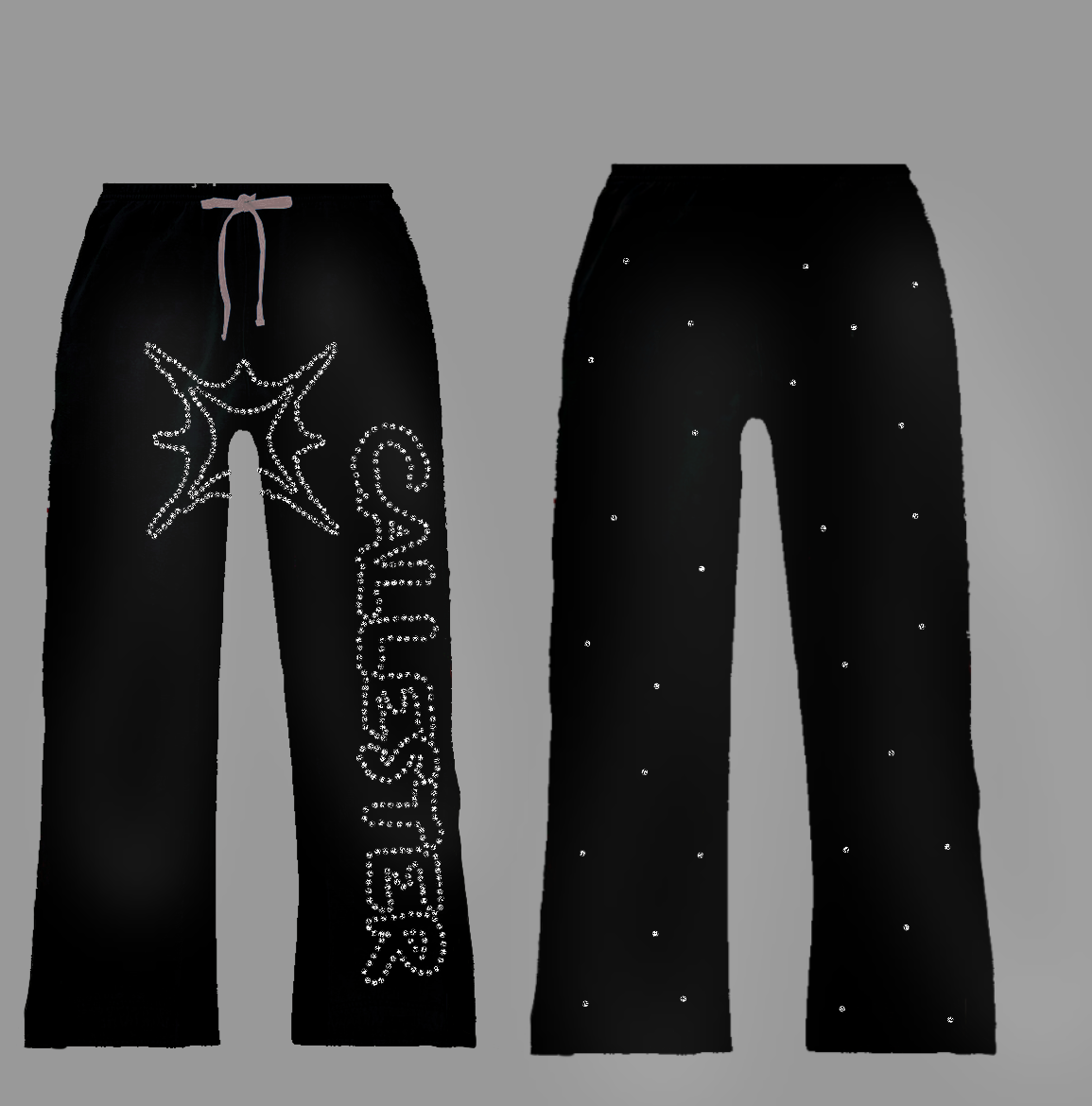 Rhinestone sweatpants