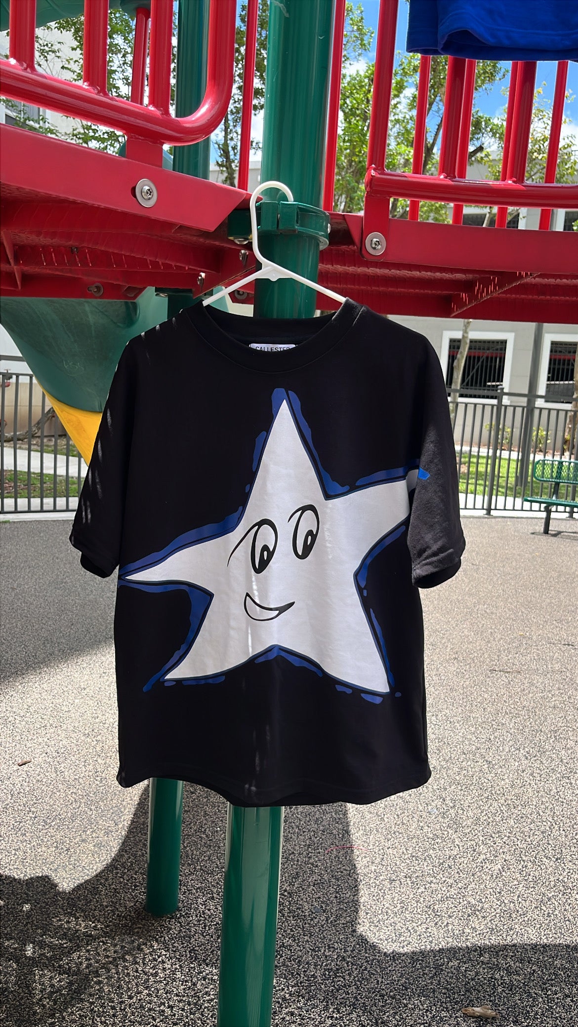 Blue Star Black Tee