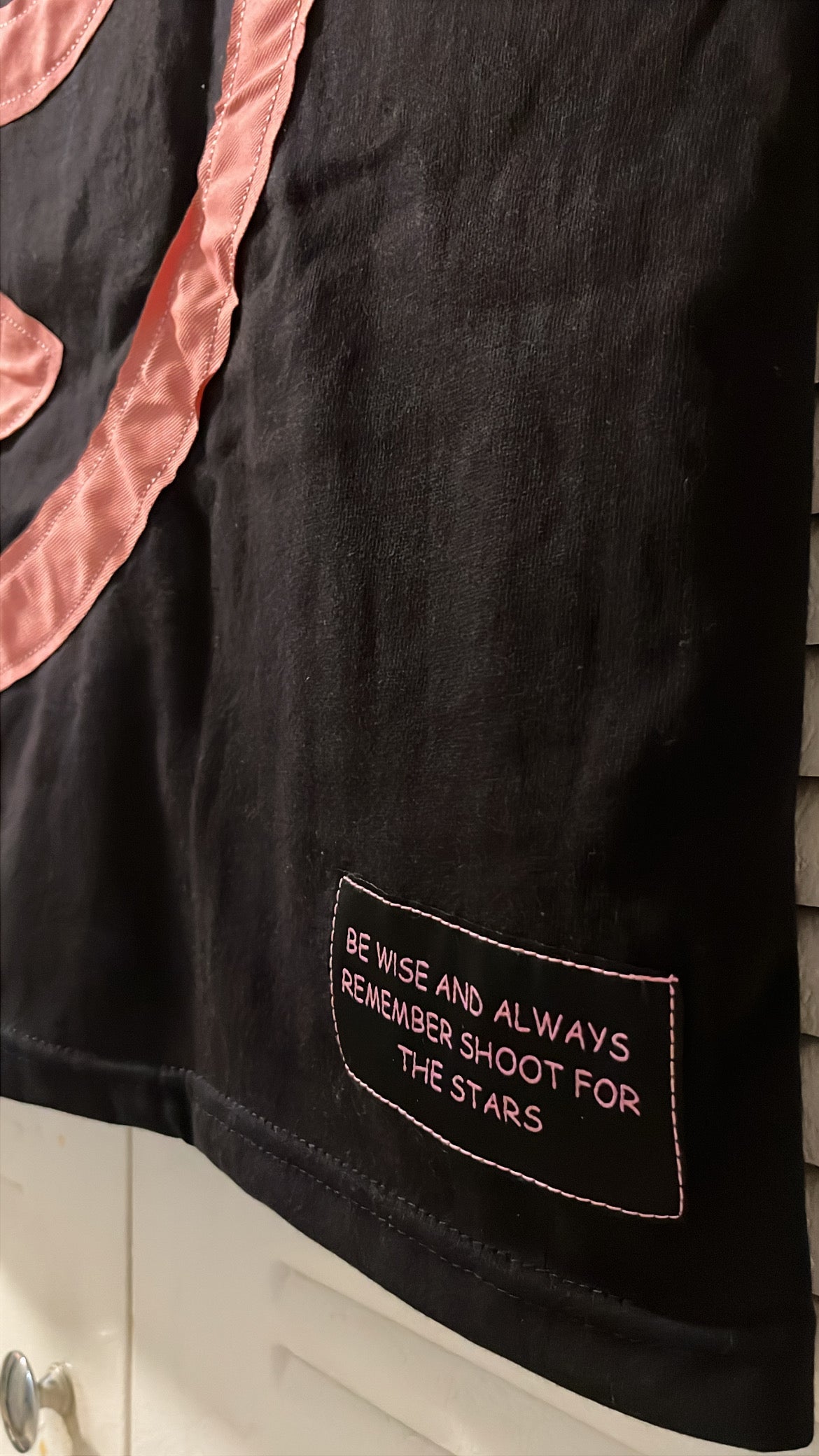 Pink Star Black Tee