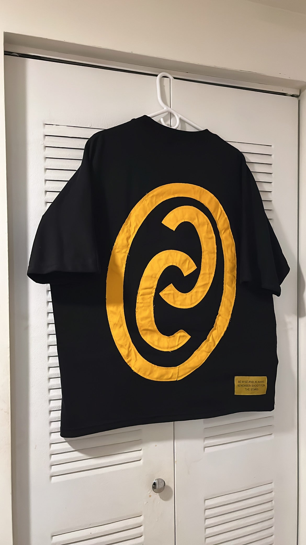 Yellow Star Black Tee