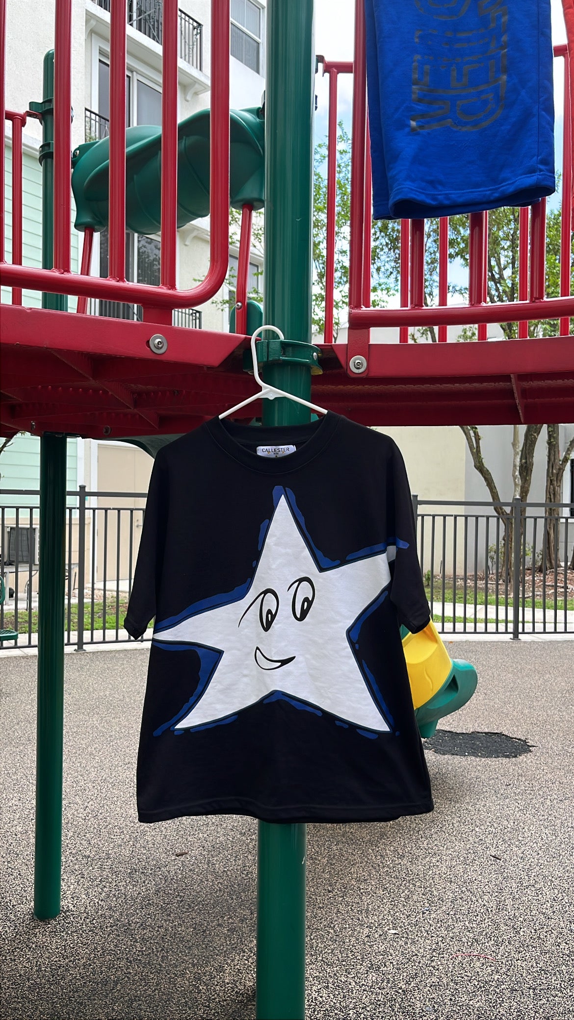 Blue Star Black Tee