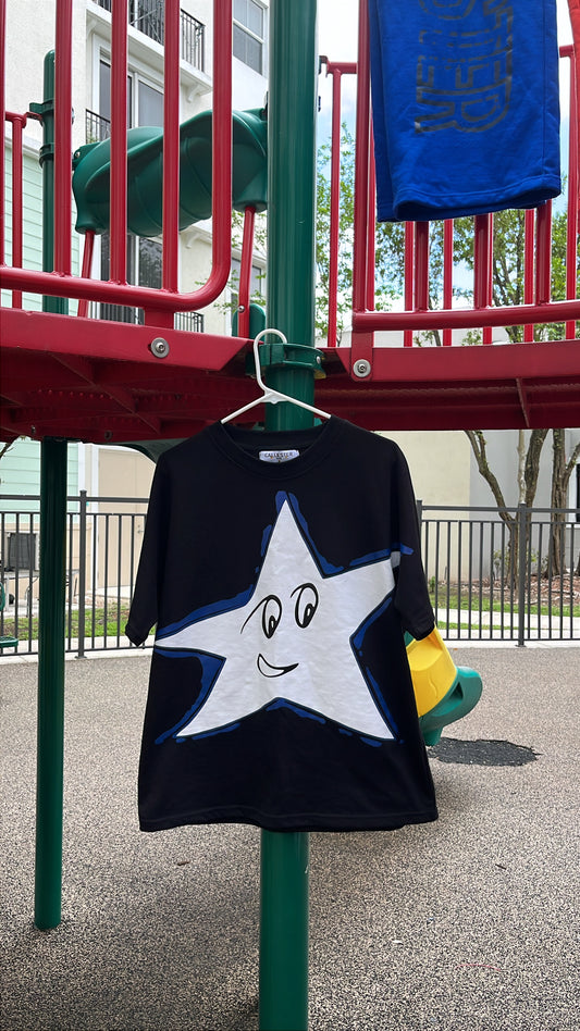 Blue Star Black Tee
