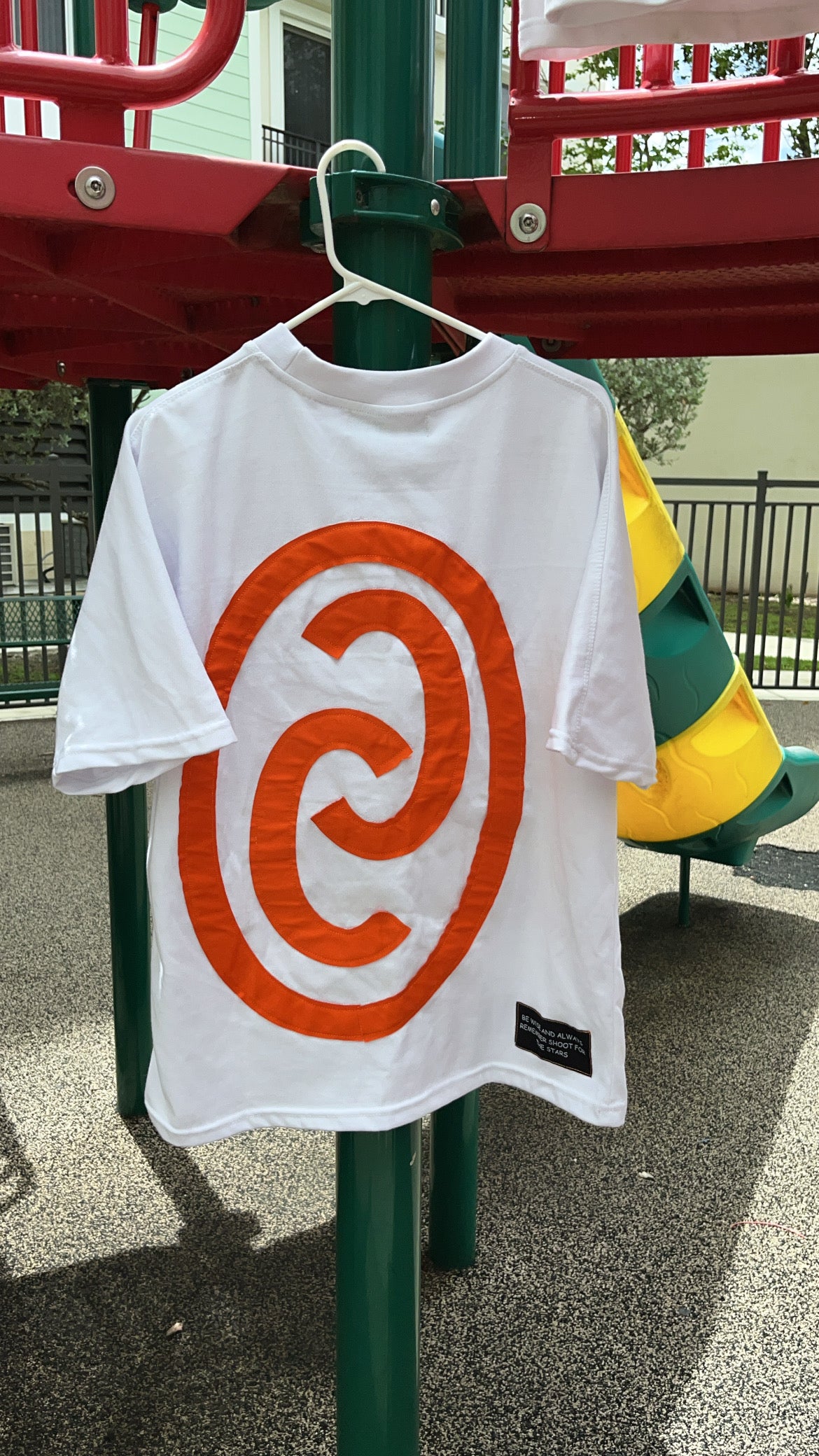 Orange Star White Tee