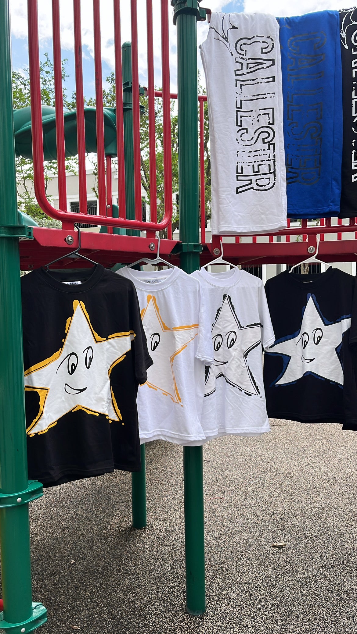 Yellow Star Black Tee