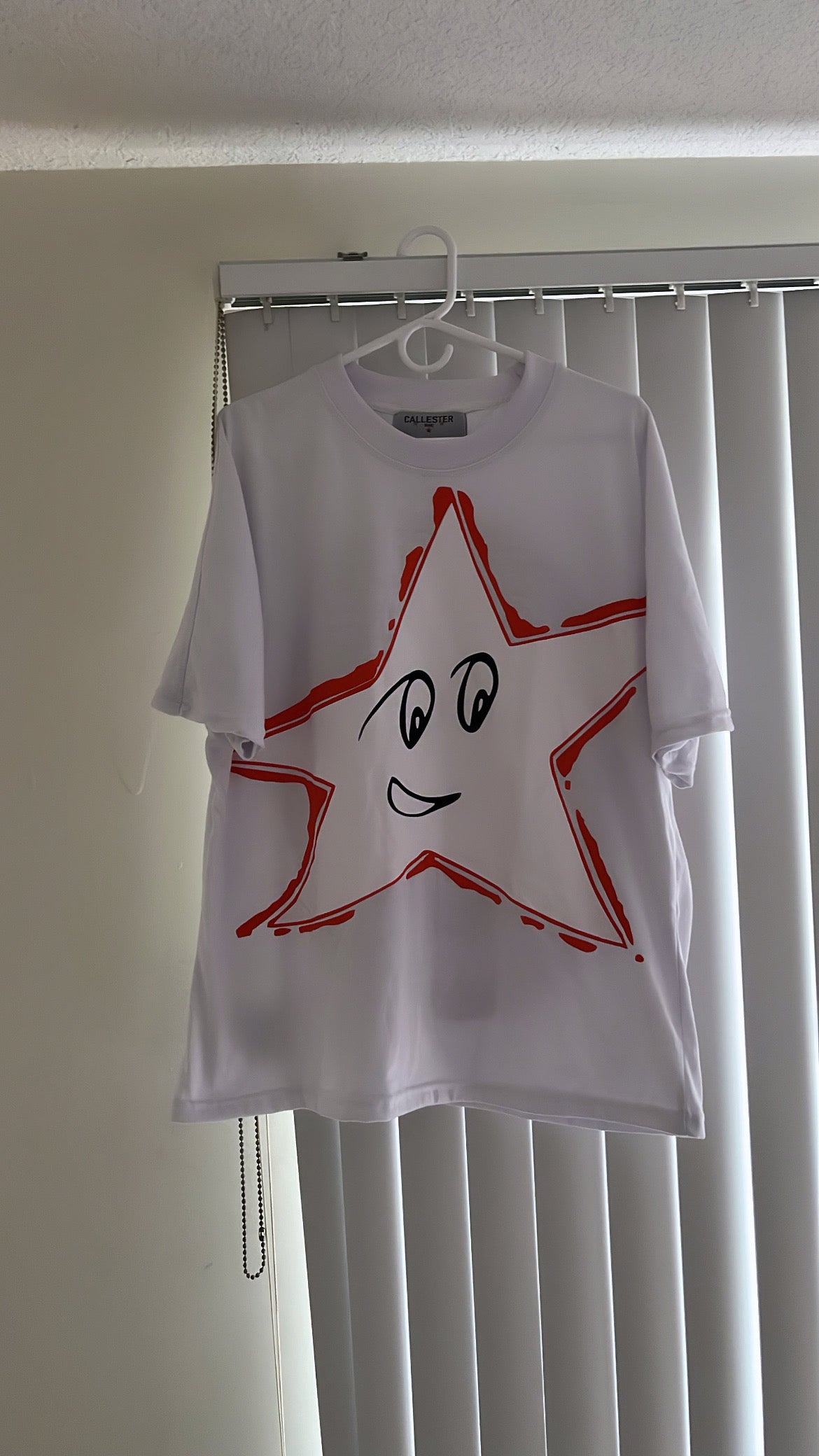 Orange Star White Tee