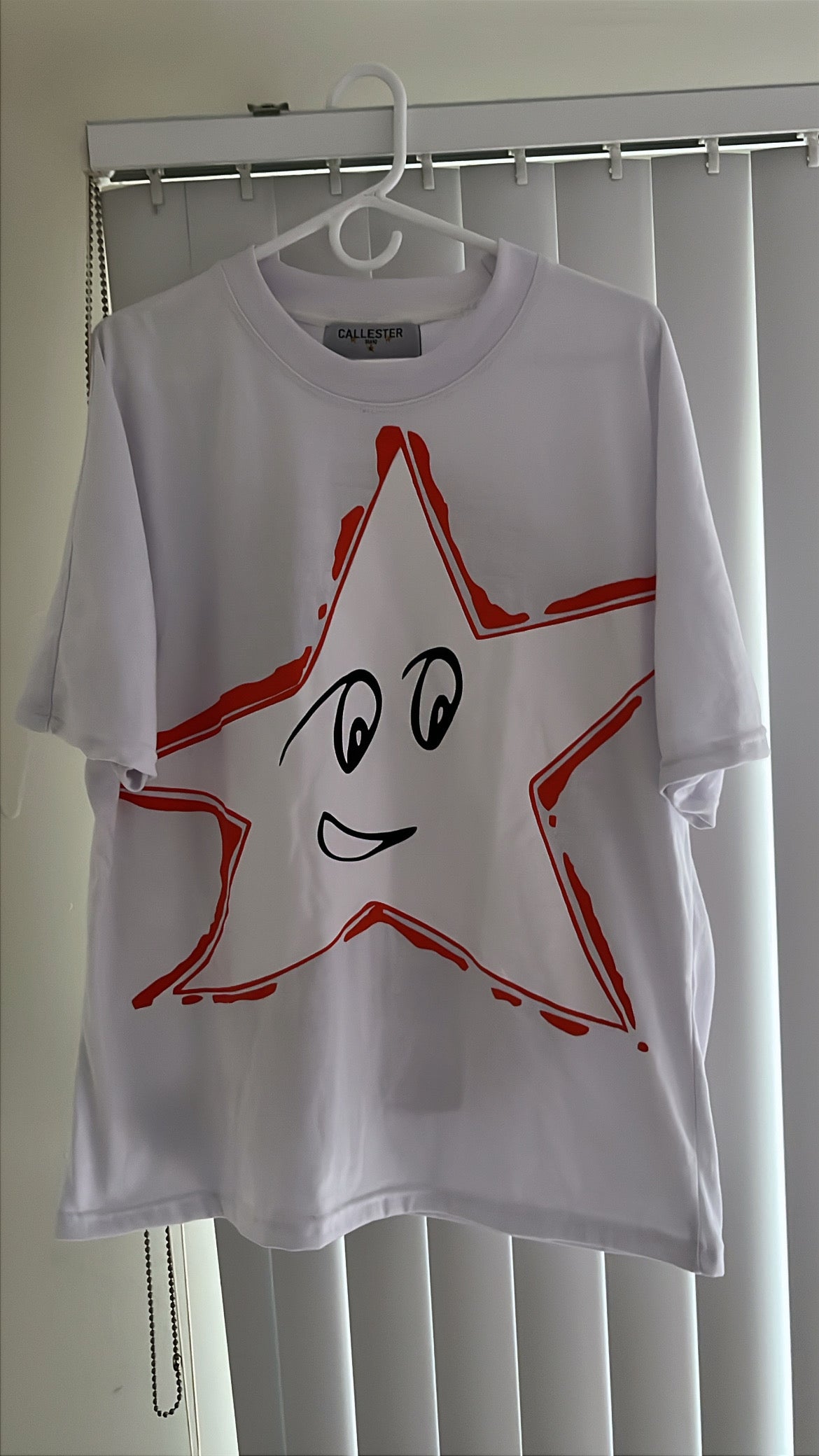 Orange Star White Tee