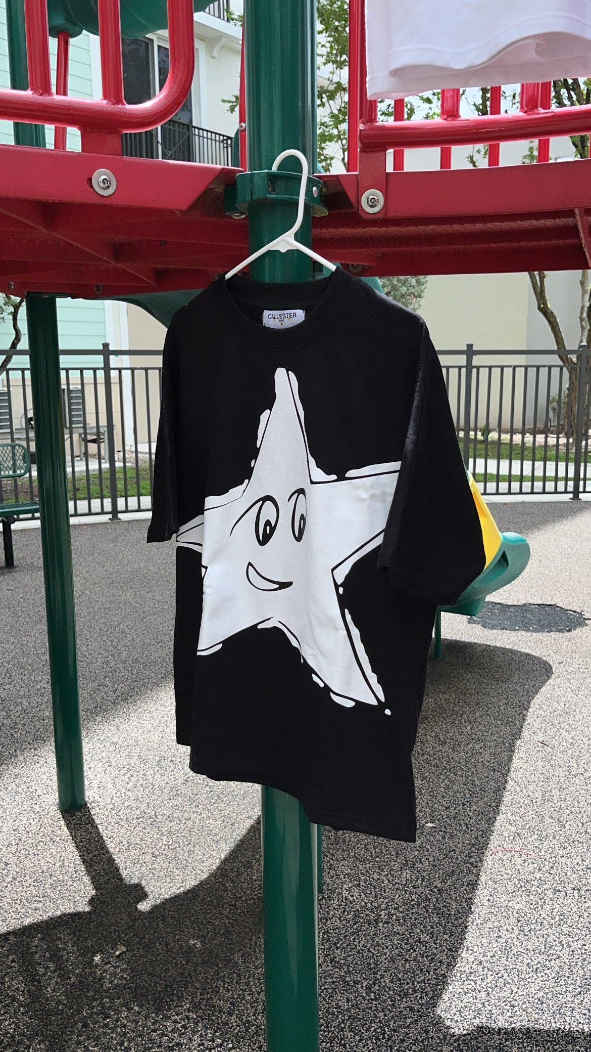 White Star Black Tee