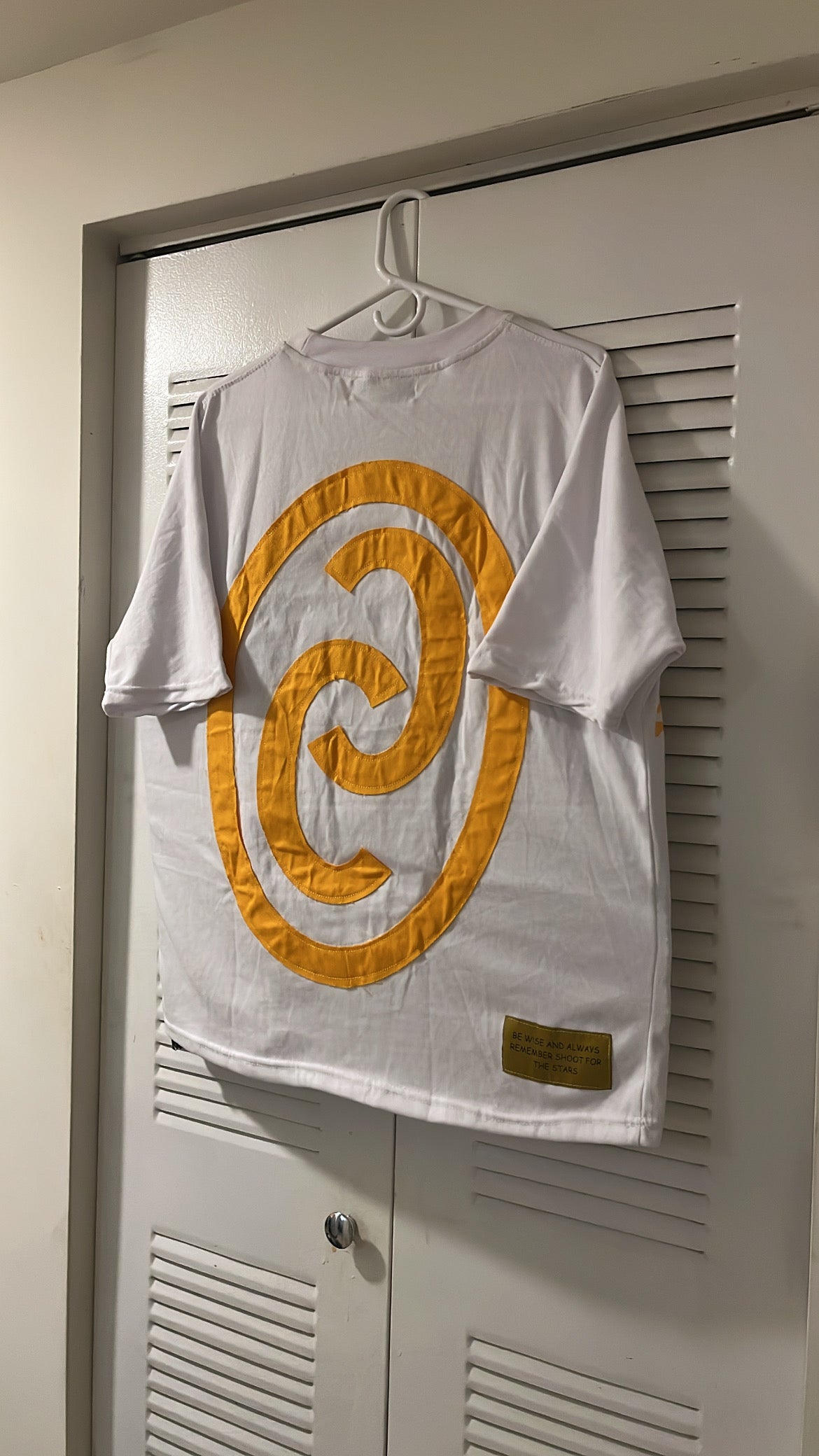 Yellow Star White Tee