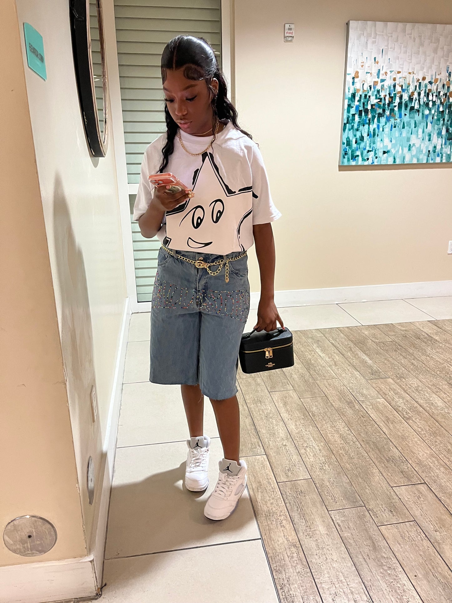 Black Star (White Tee)