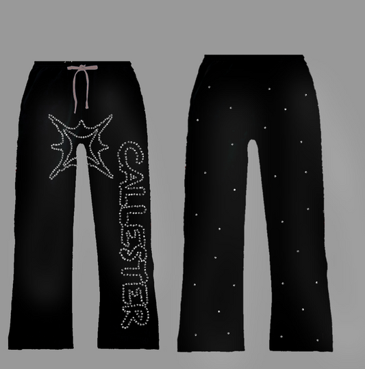 Rhinestone sweatpants