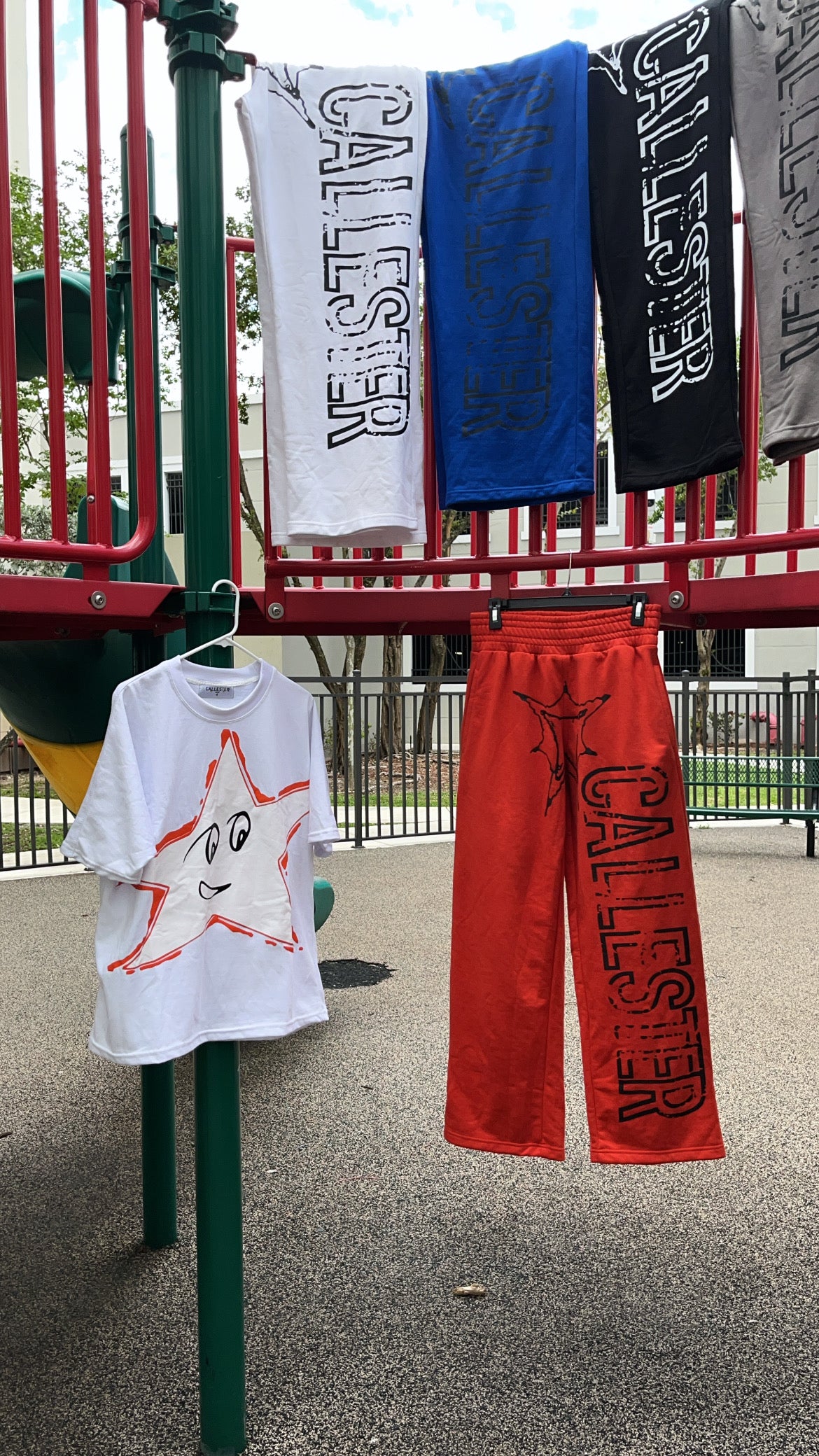 Orange Star White Tee