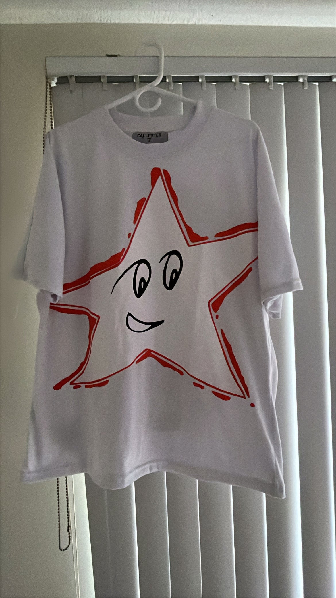 Orange Star White Tee