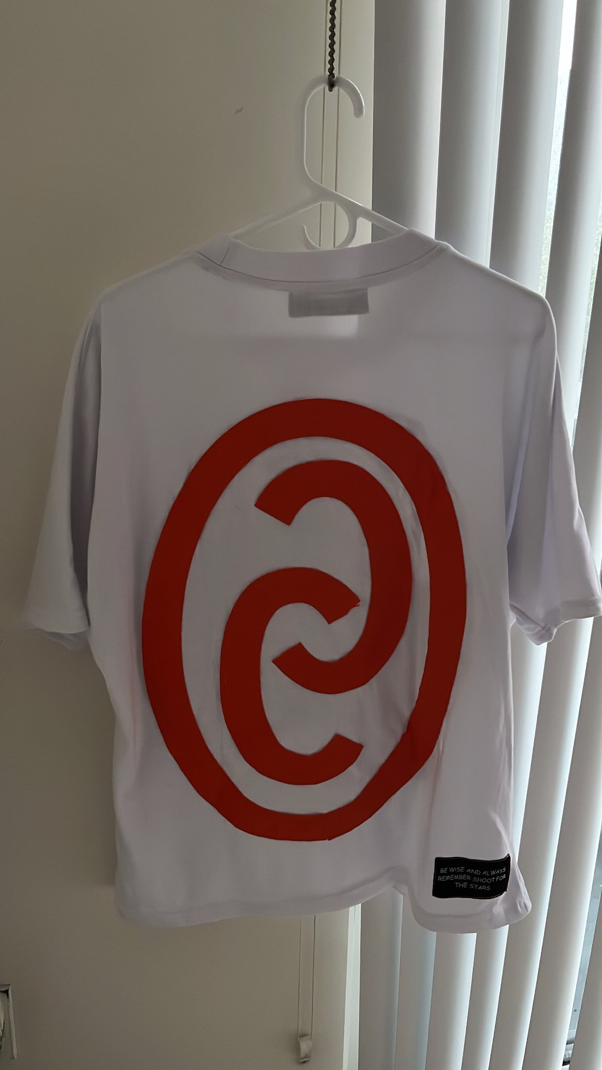 Orange Star White Tee