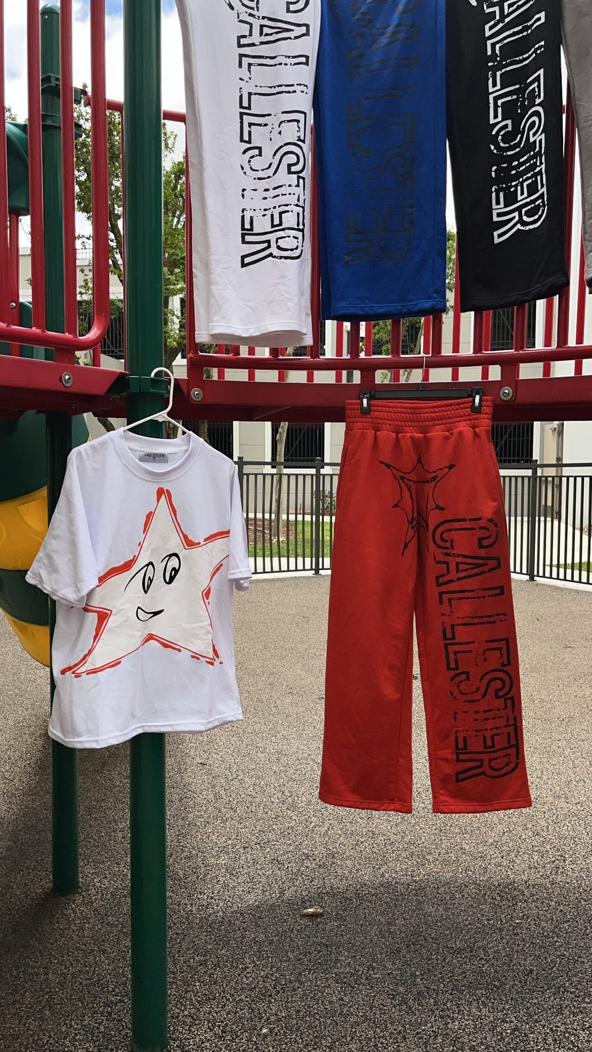 Orange Star White Tee