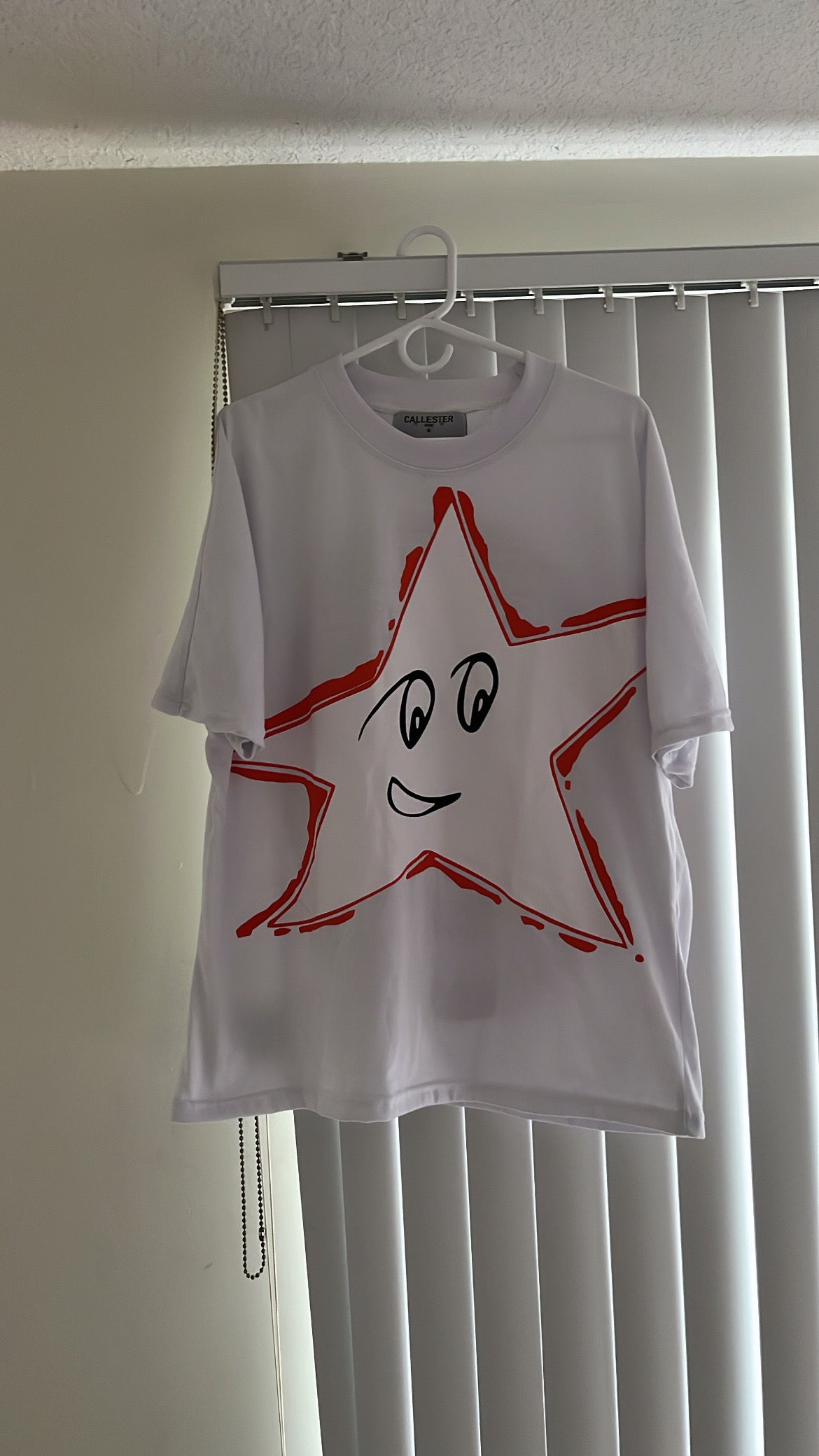 Orange Star White Tee