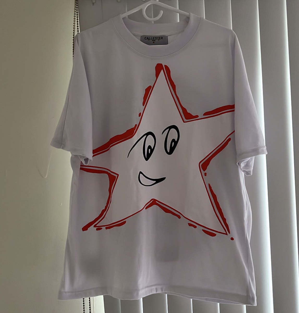 Orange Star White Tee