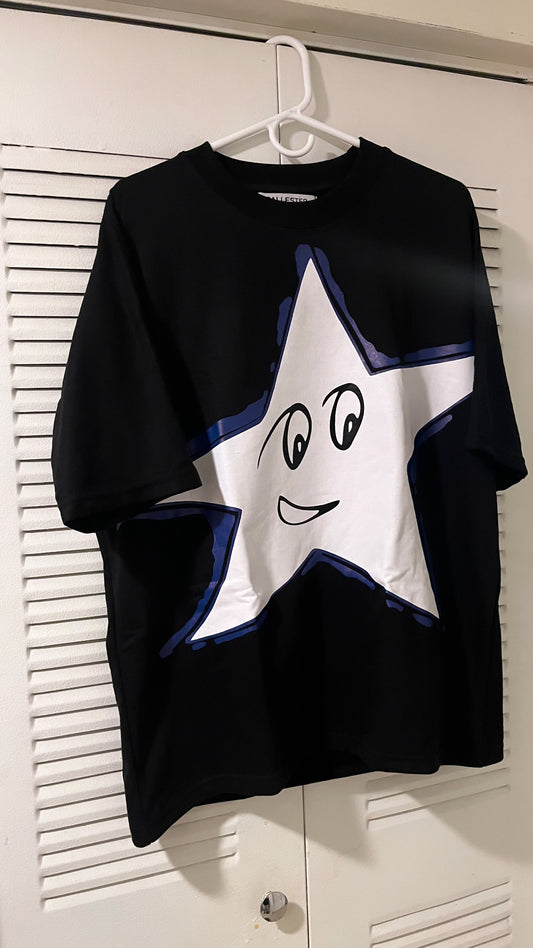 Blue Star Black Tee