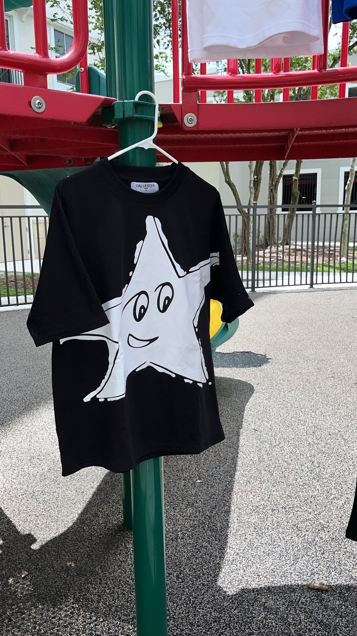 White Star Black Tee