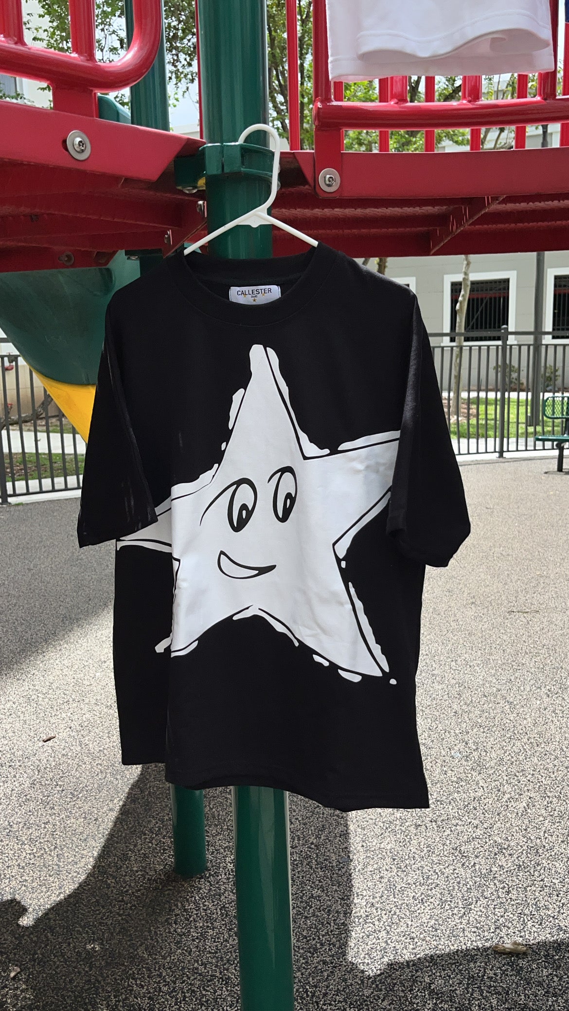 White Star Black Tee