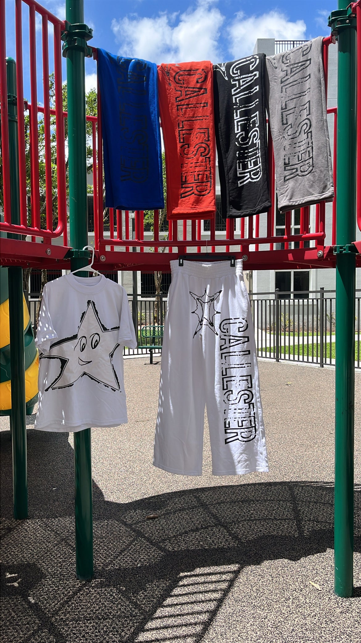 Black Star White Tee