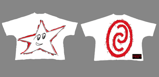 Red Star white Tee