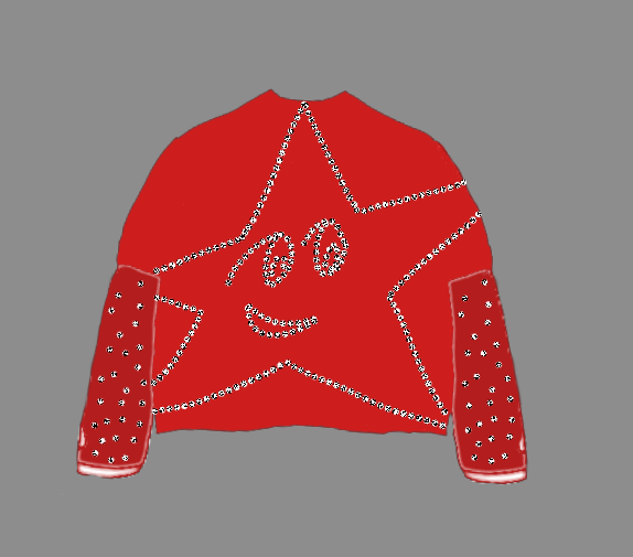 Rhinestone STAR 2-in-1 Shirt