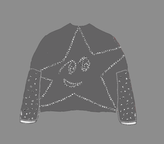 Rhinestone STAR 2-in-1 Shirt