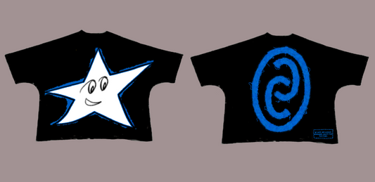 Blue Star Black Tee